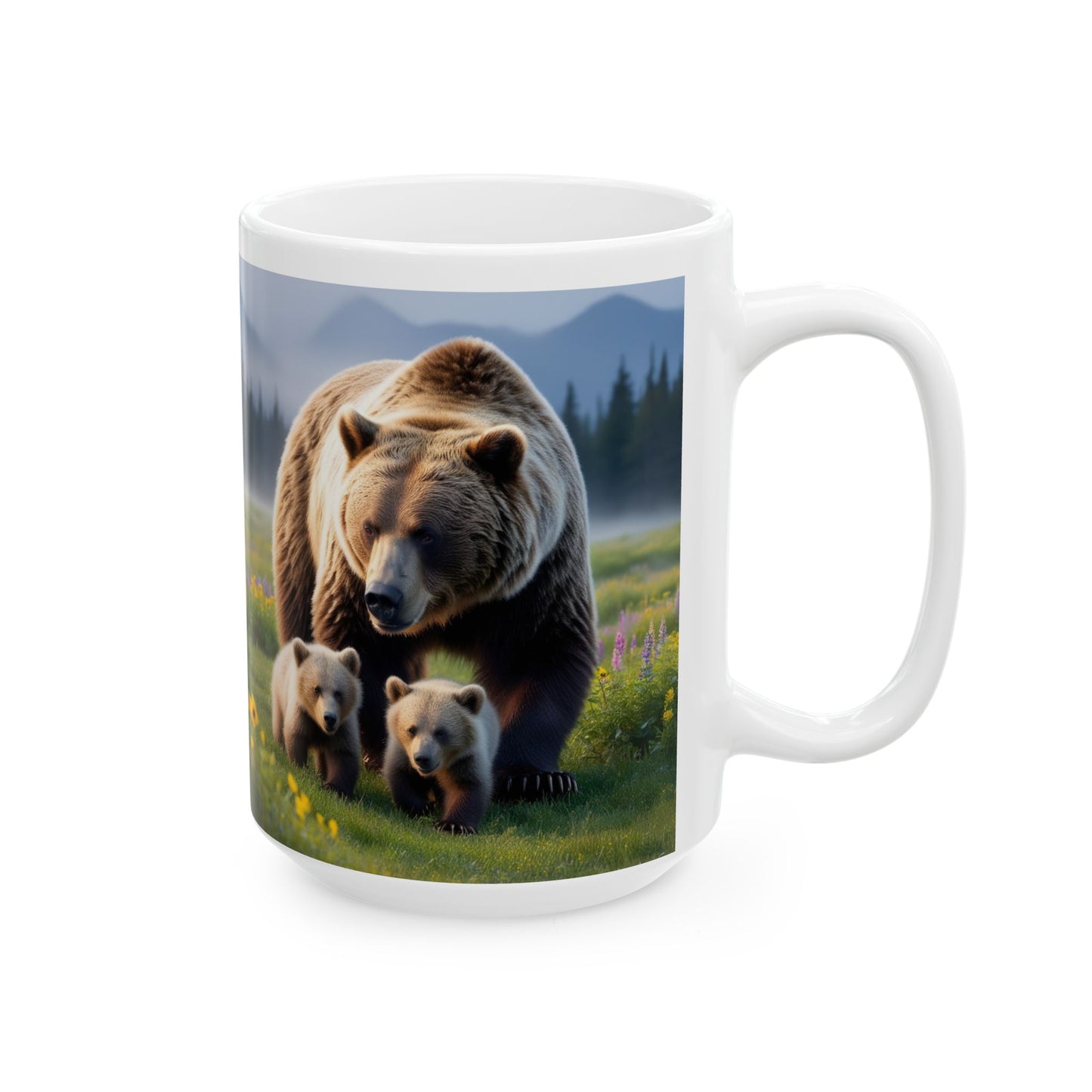 Bear Cubs and Mama Bear Mug