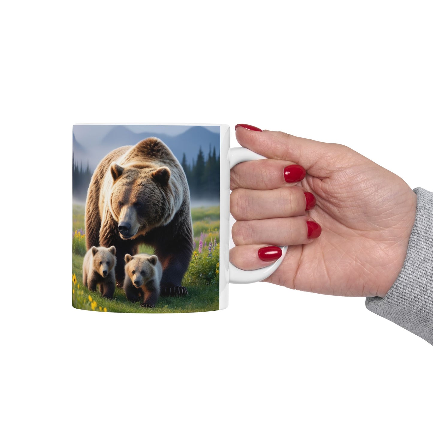 Bear Cubs and Mama Bear Mug