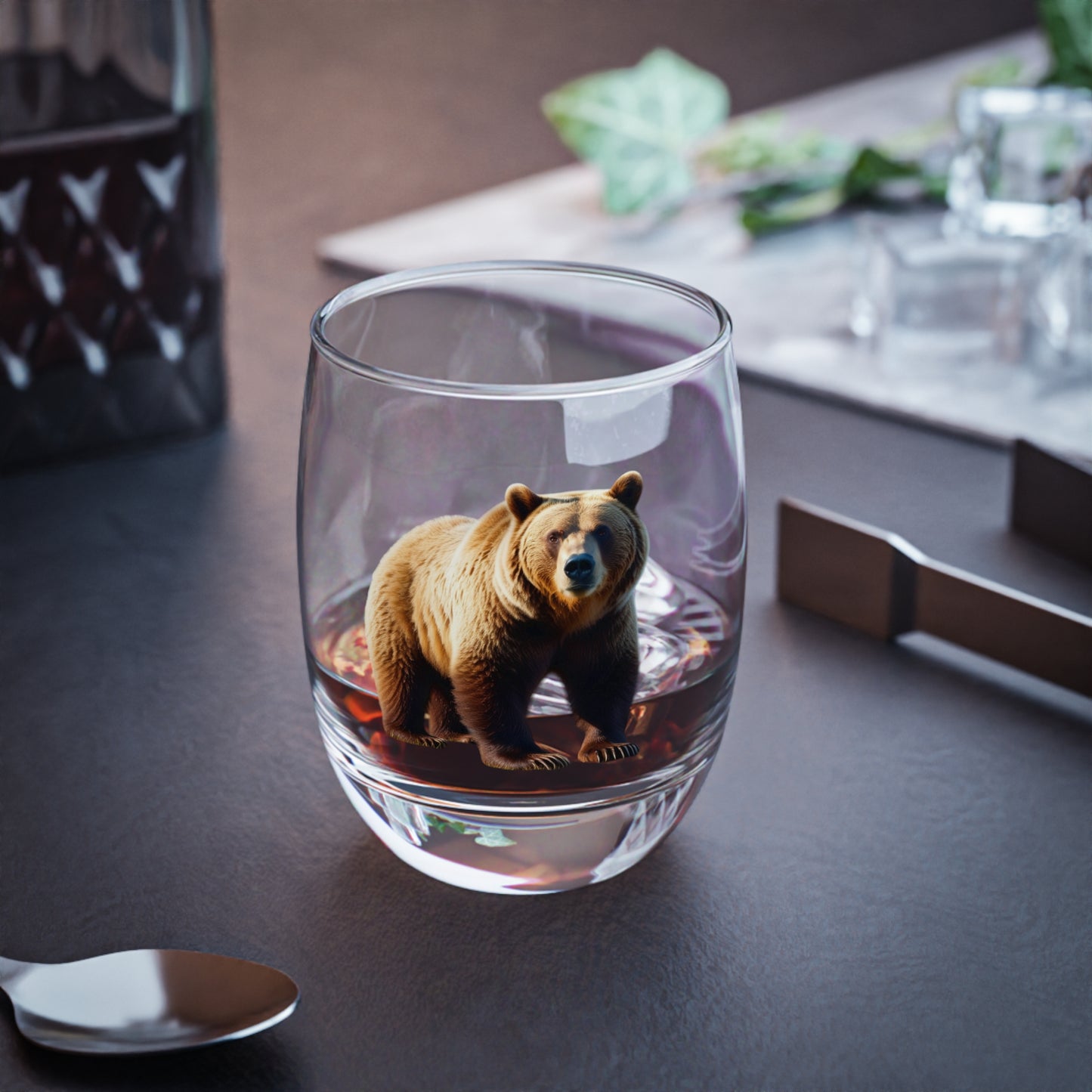 Bear Whiskey Glass