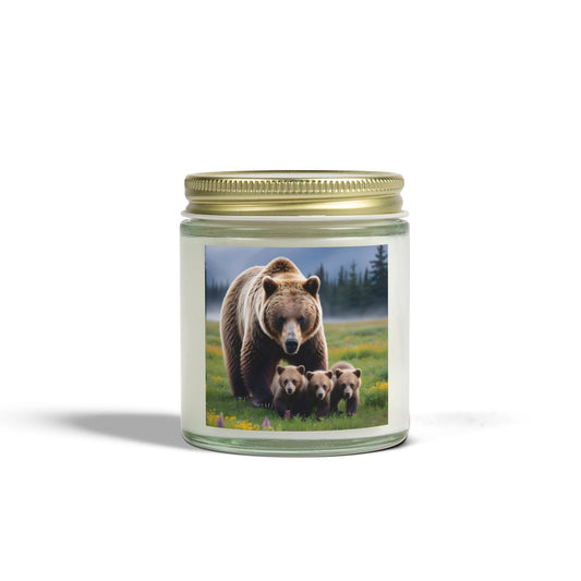 Mama Bear Candles, Coconut Apricot Wax (4oz, 9oz)