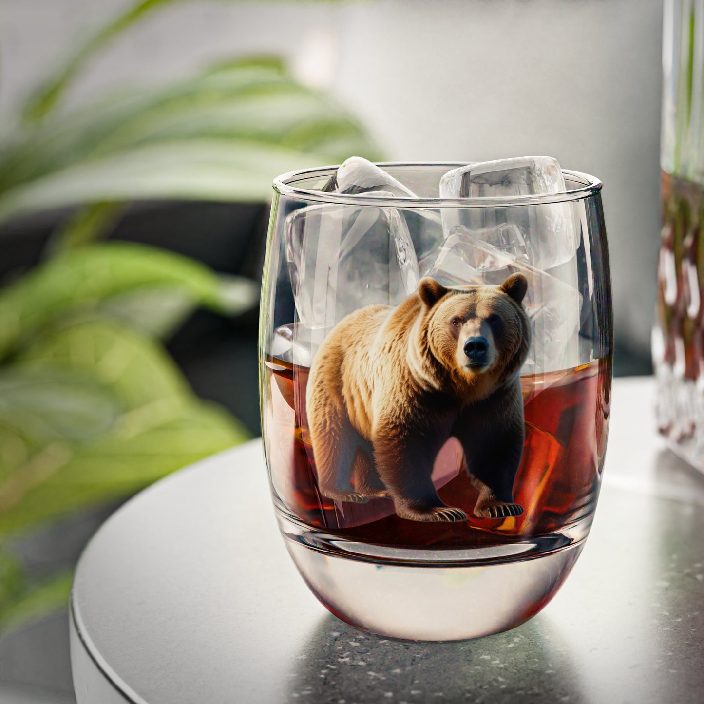 Bear Whiskey Glass