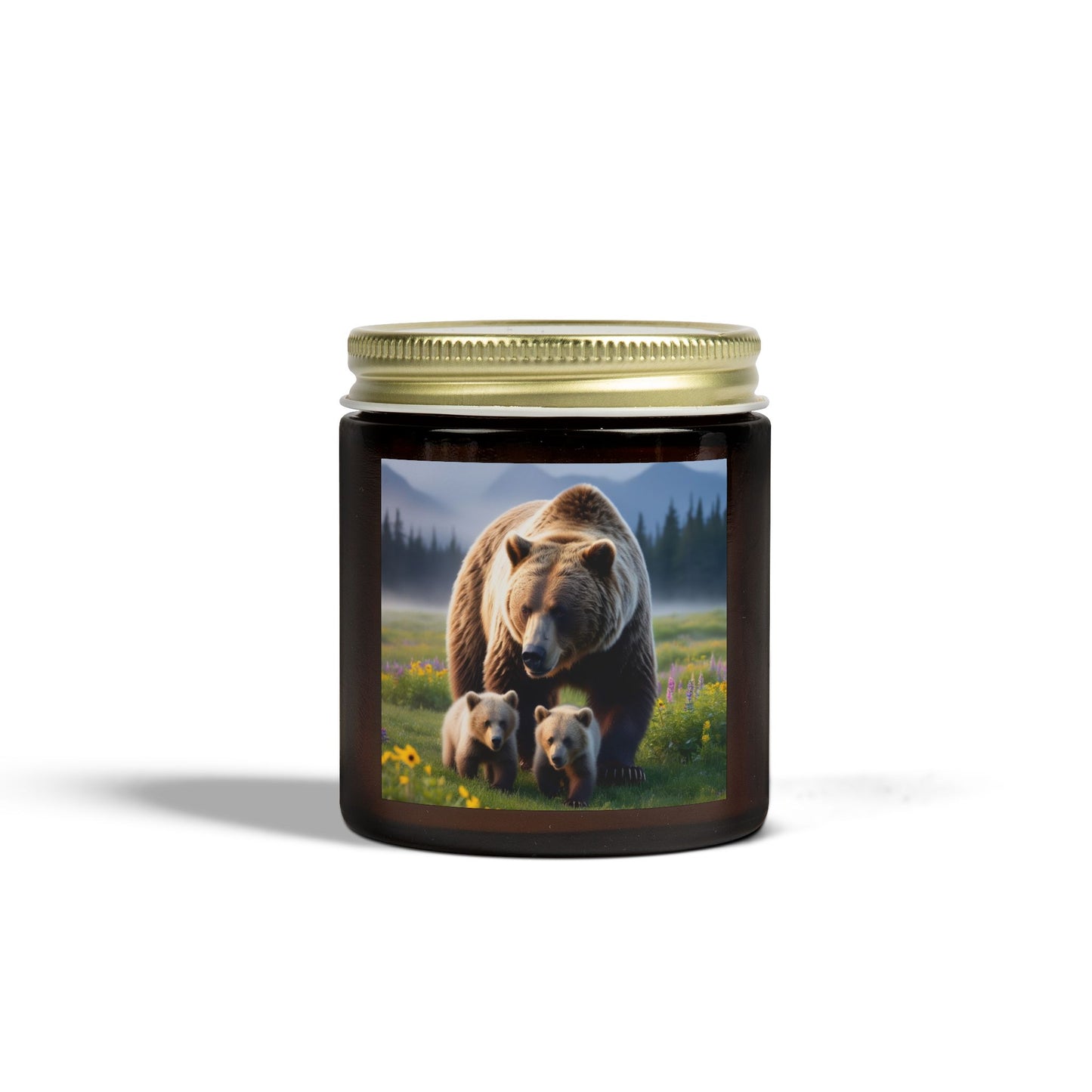 Mama Bear Candles, Coconut Apricot Wax (4oz, 9oz)