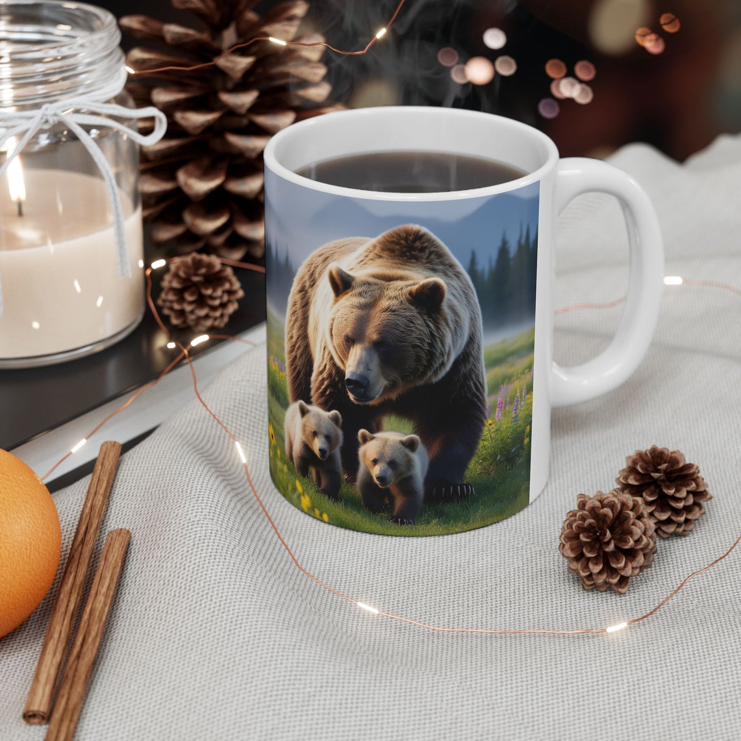 Bear Cubs and Mama Bear Mug