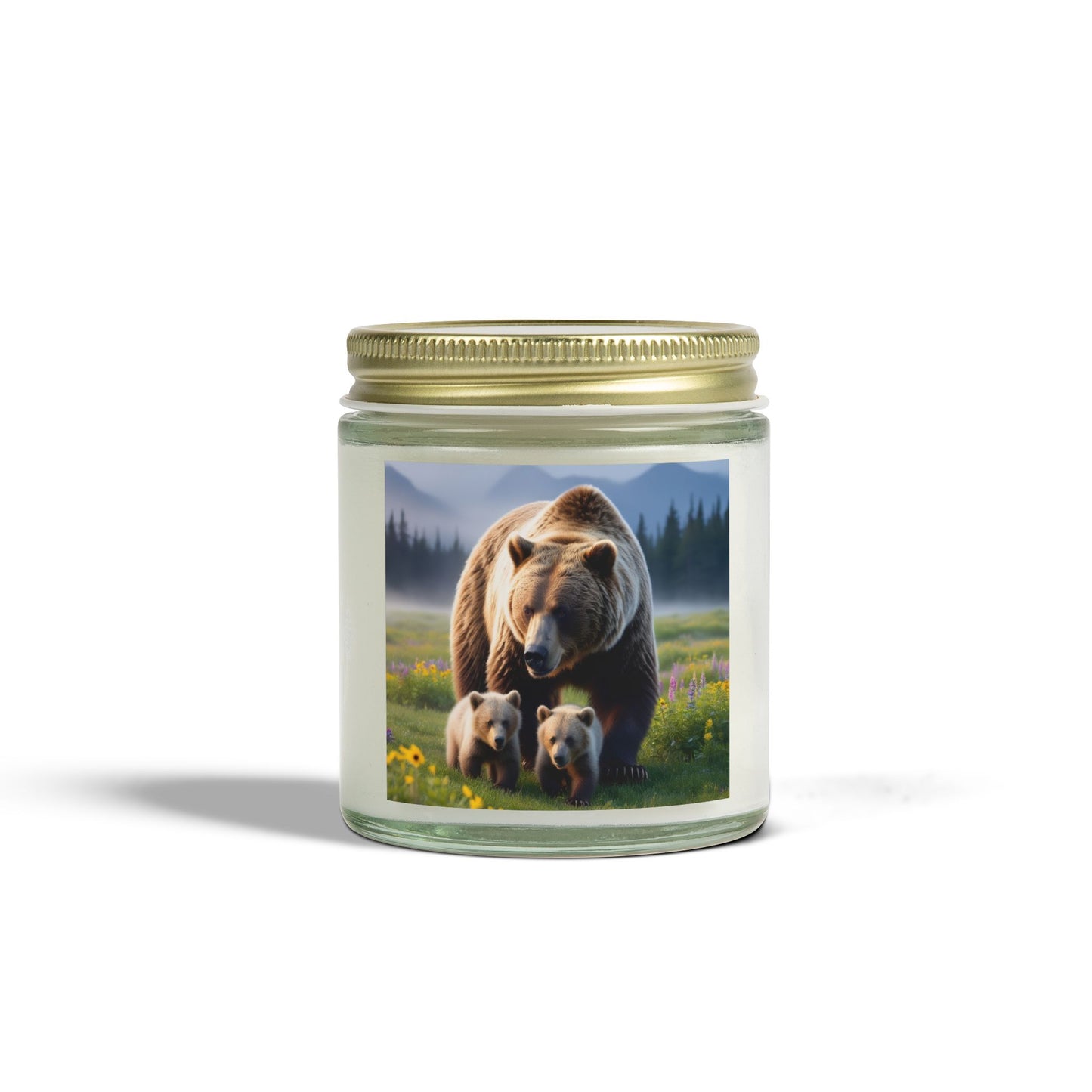 Mama Bear Candles, Coconut Apricot Wax (4oz, 9oz)